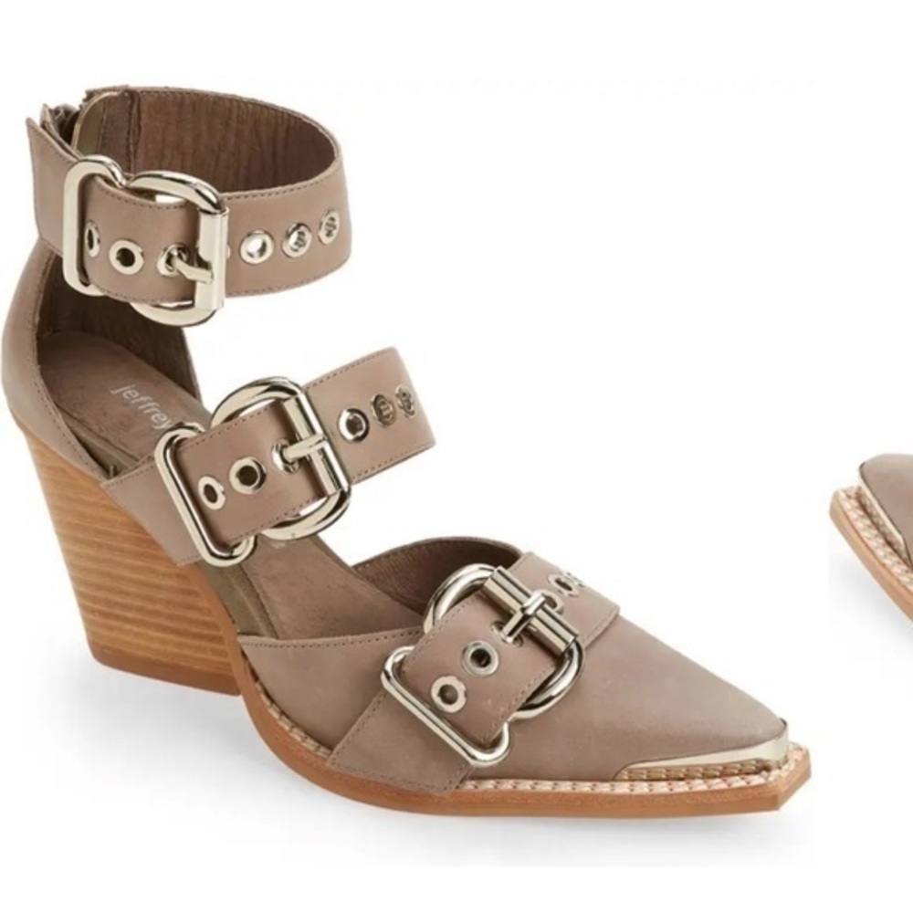 New Jeffrey Campbell Emilia Buckle Cutout Boot women size 5.5